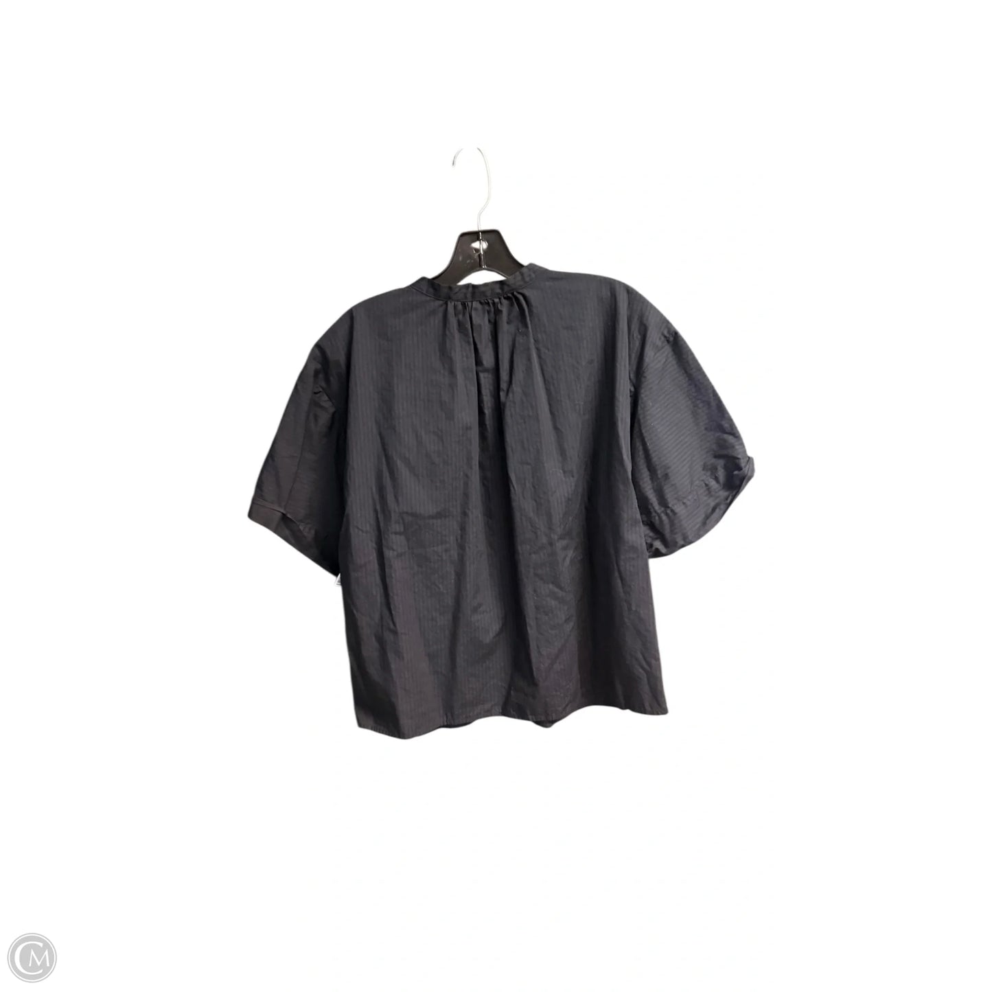 Top Short Sleeve By Banana Republic In Black, Size: M