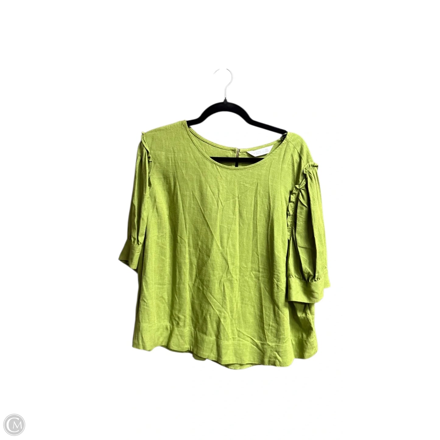 Top Short Sleeve By Lc Lauren Conrad In Green, Size: 2x
