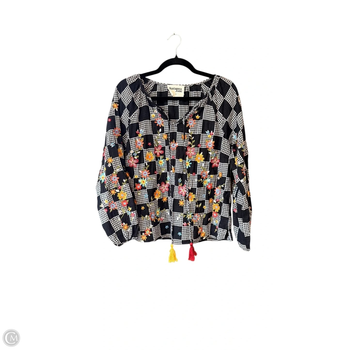 Top Long Sleeve By Savanna Jane In Multi-colored, Size: S