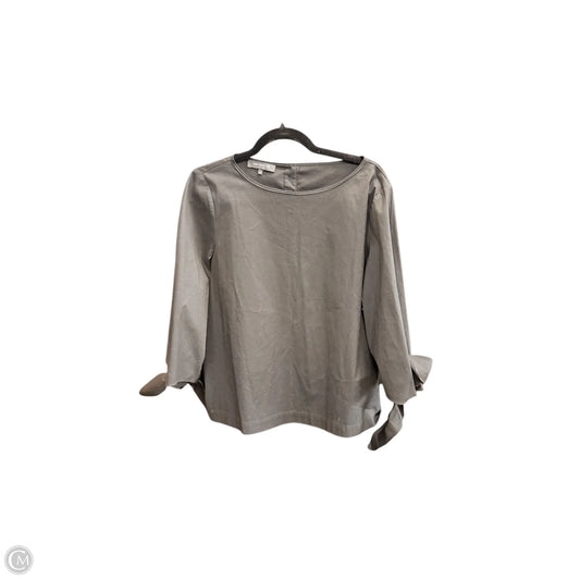 Top Long Sleeve Designer By Lafayette 148 In Black, Size: L