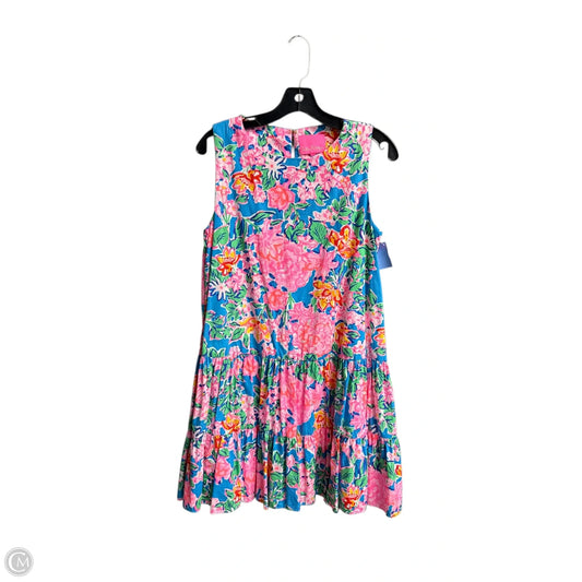 Dress Designer By Lilly Pulitzer In Floral Print, Size: L