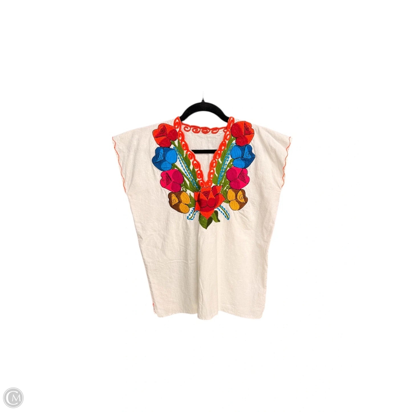 Top Sleeveless By Clothes Mentor In White, Size: S