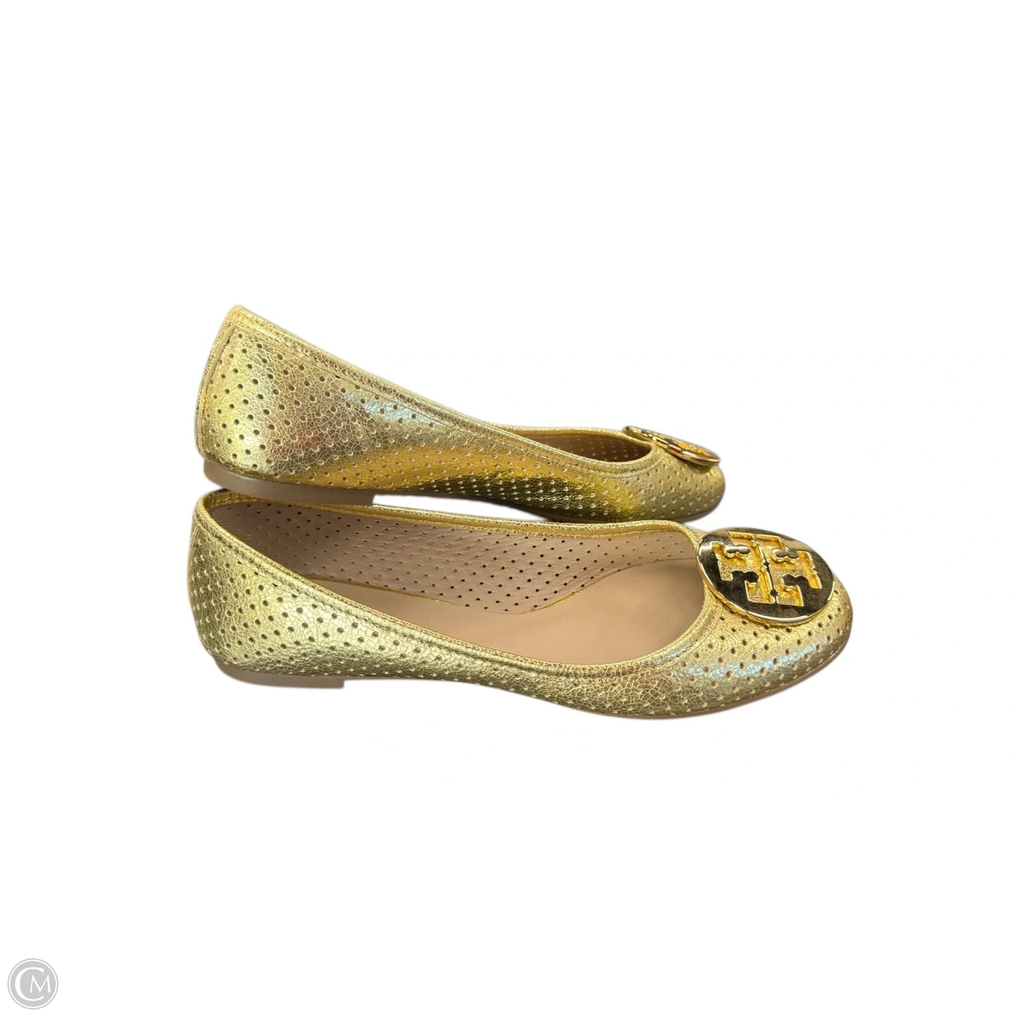 Shoes Designer By Tory Burch In Gold, Size: 9