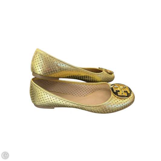 Shoes Designer By Tory Burch In Gold, Size: 9