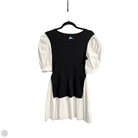 Dress Casual Short By English Factory In Black & White, Size: Xs