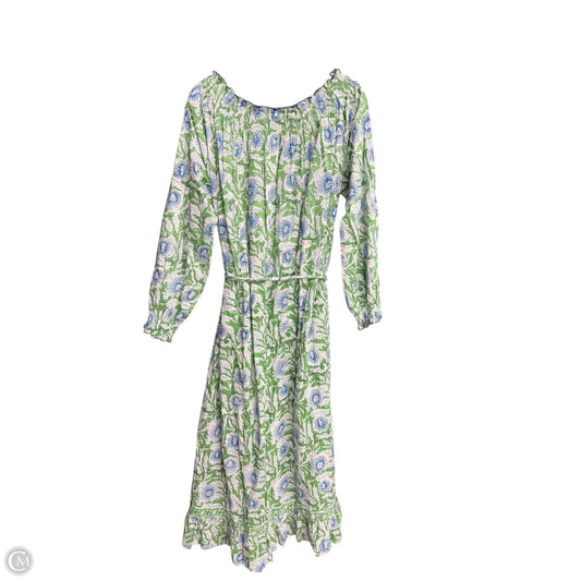 Dress Casual Maxi By Clothes Mentor In Floral Print, Size: L