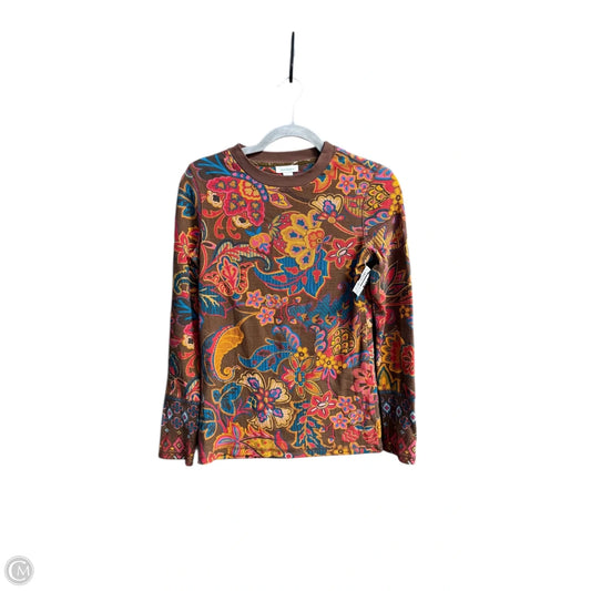 Top Long Sleeve By Sundance In Floral Print, Size: Xs