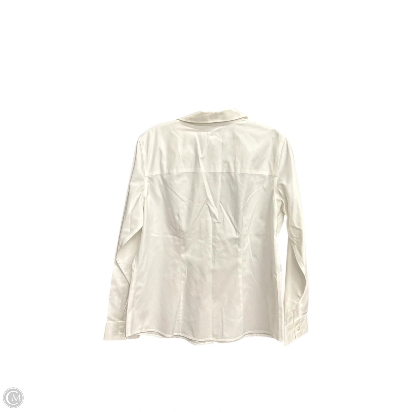 Top Long Sleeve By Chicos In White, Size: M