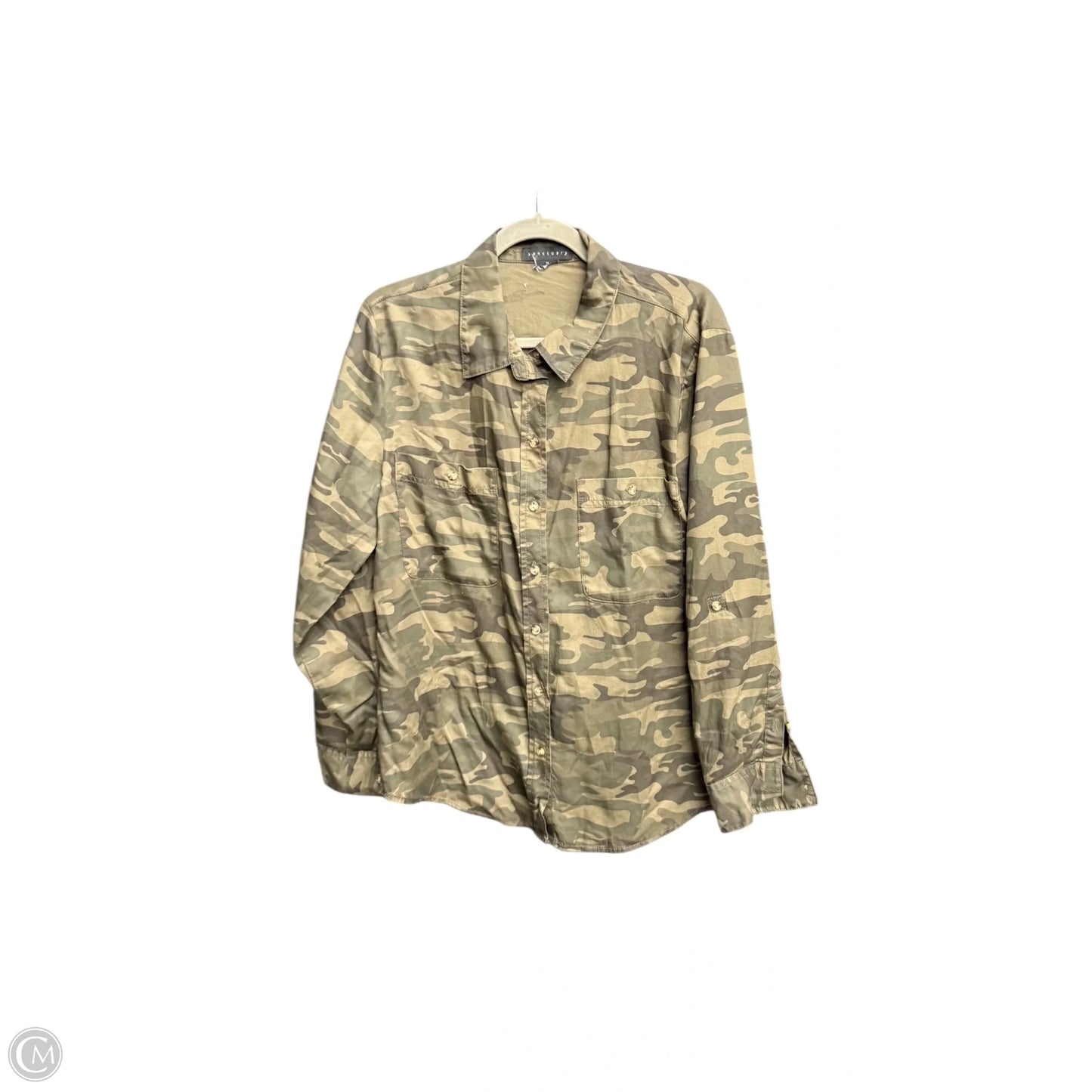 Top Long Sleeve By Sanctuary In Camouflage Print, Size: M