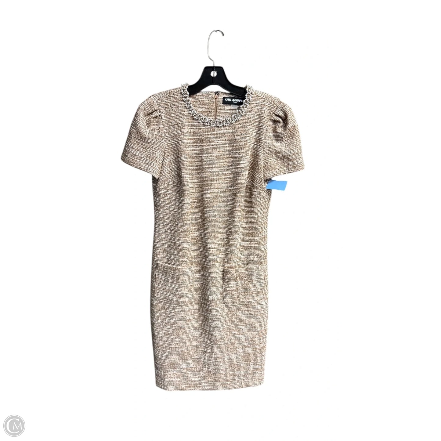 Dress Designer By Karl Lagerfeld In Brown, Size: S