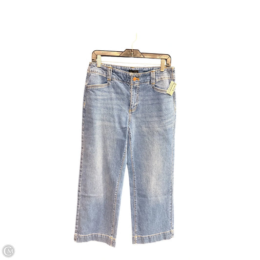 Jeans Wide Leg By Talbots In Blue Denim, Size: 8