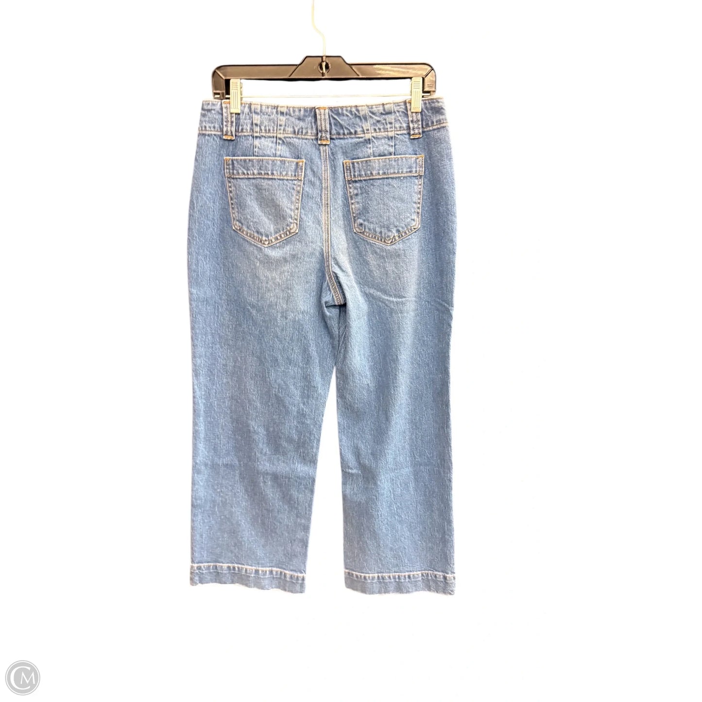 Jeans Wide Leg By Talbots In Blue Denim, Size: 8