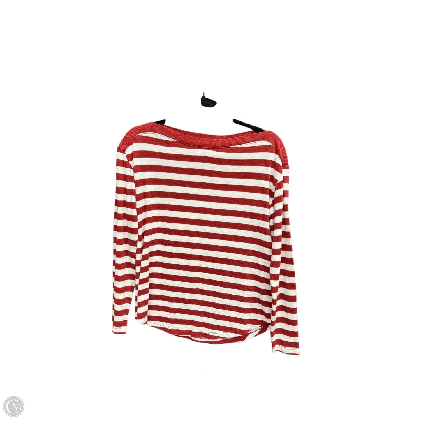 Top Long Sleeve By Loft In Striped Pattern, Size: S