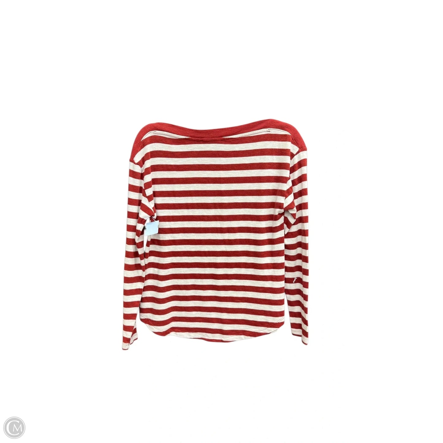 Top Long Sleeve By Loft In Striped Pattern, Size: S