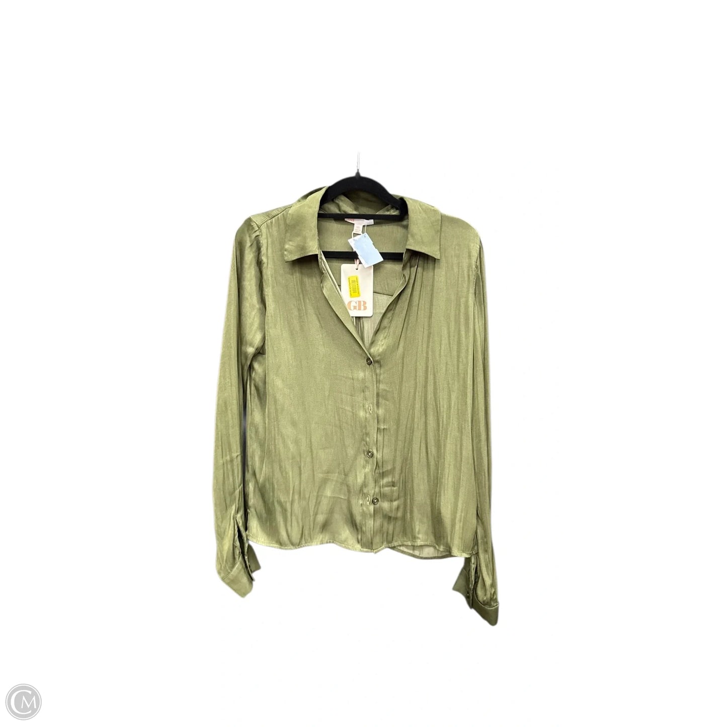 Top Long Sleeve By Gb In Green, Size: Xs