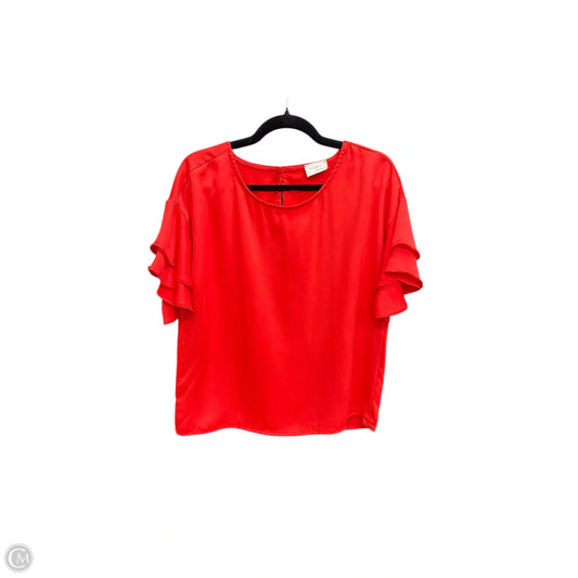 Top Short Sleeve By Everly In Red, Size: S