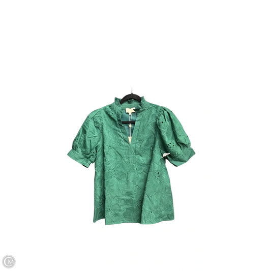 Top Short Sleeve By Entro In Green, Size: M