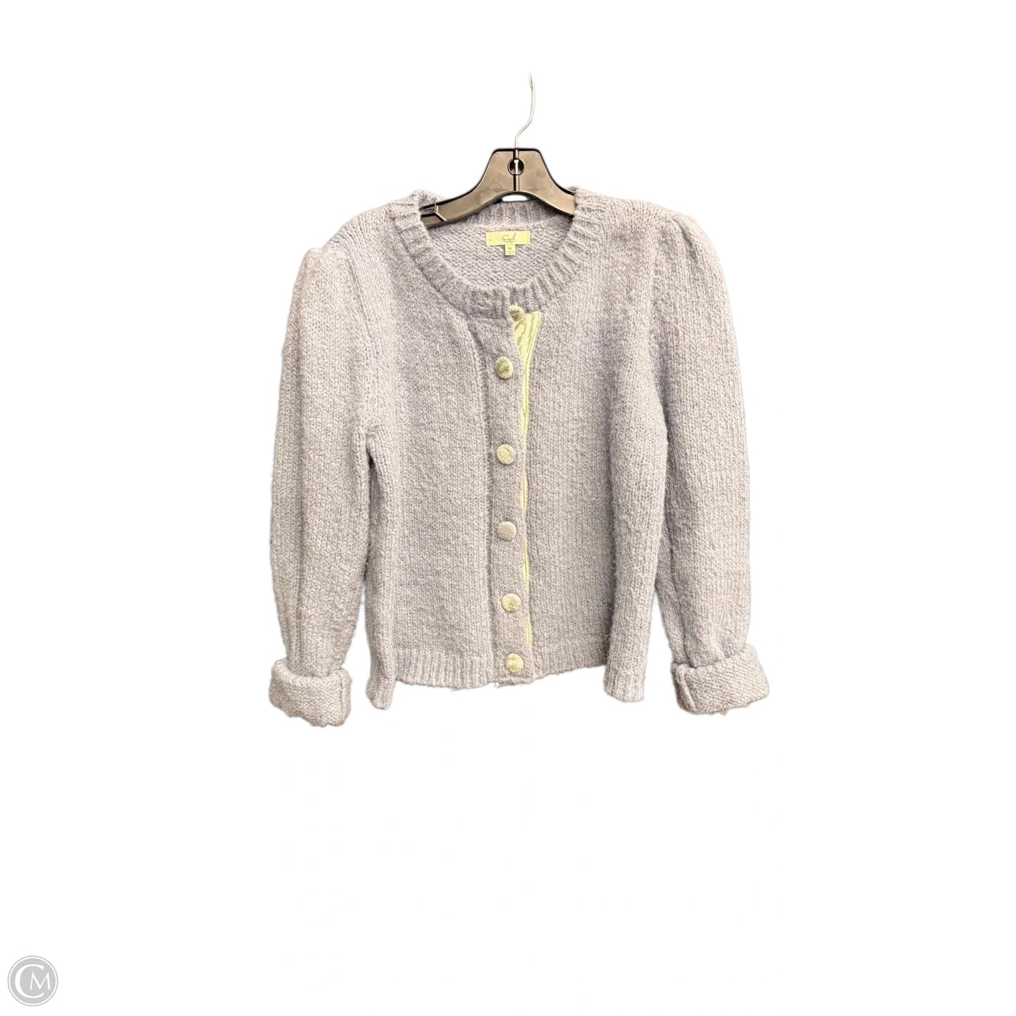 Sweater Cardigan By Easel In Blue, Size: M