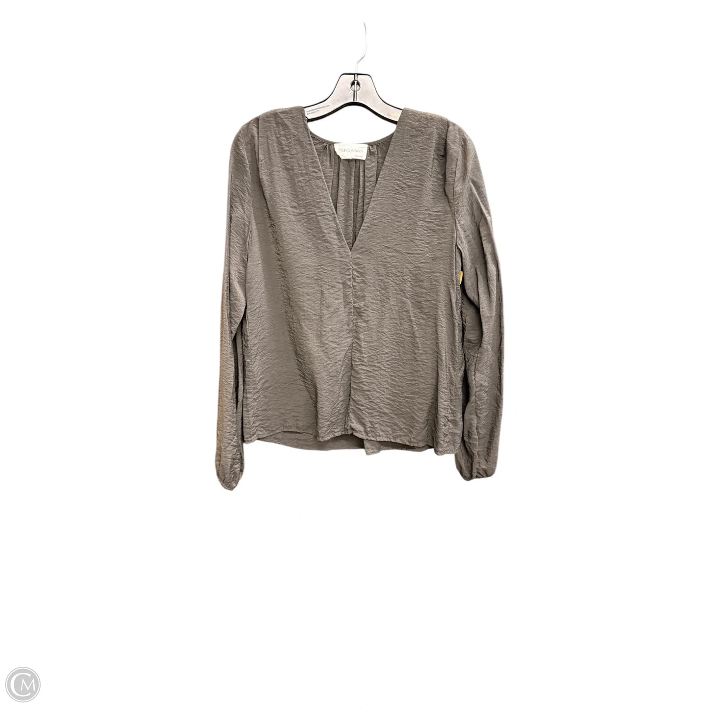Top Long Sleeve By Self Contrast In Black, Size: S