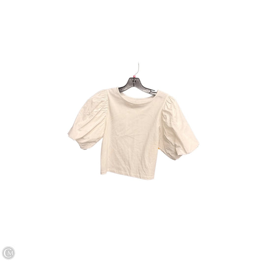 Top Short Sleeve By A New Day In White, Size: S
