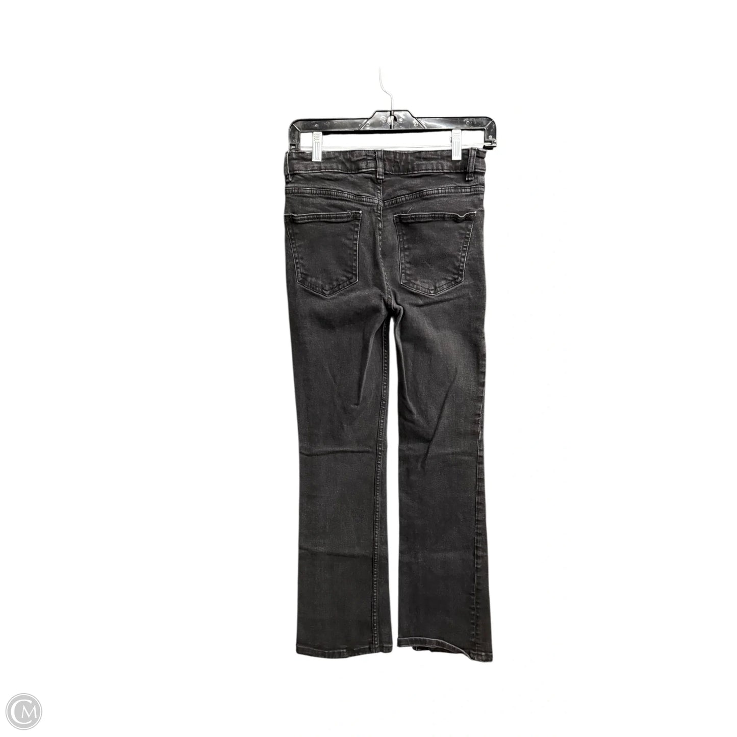 Jeans Flared By Zara In Black Denim, Size: 6