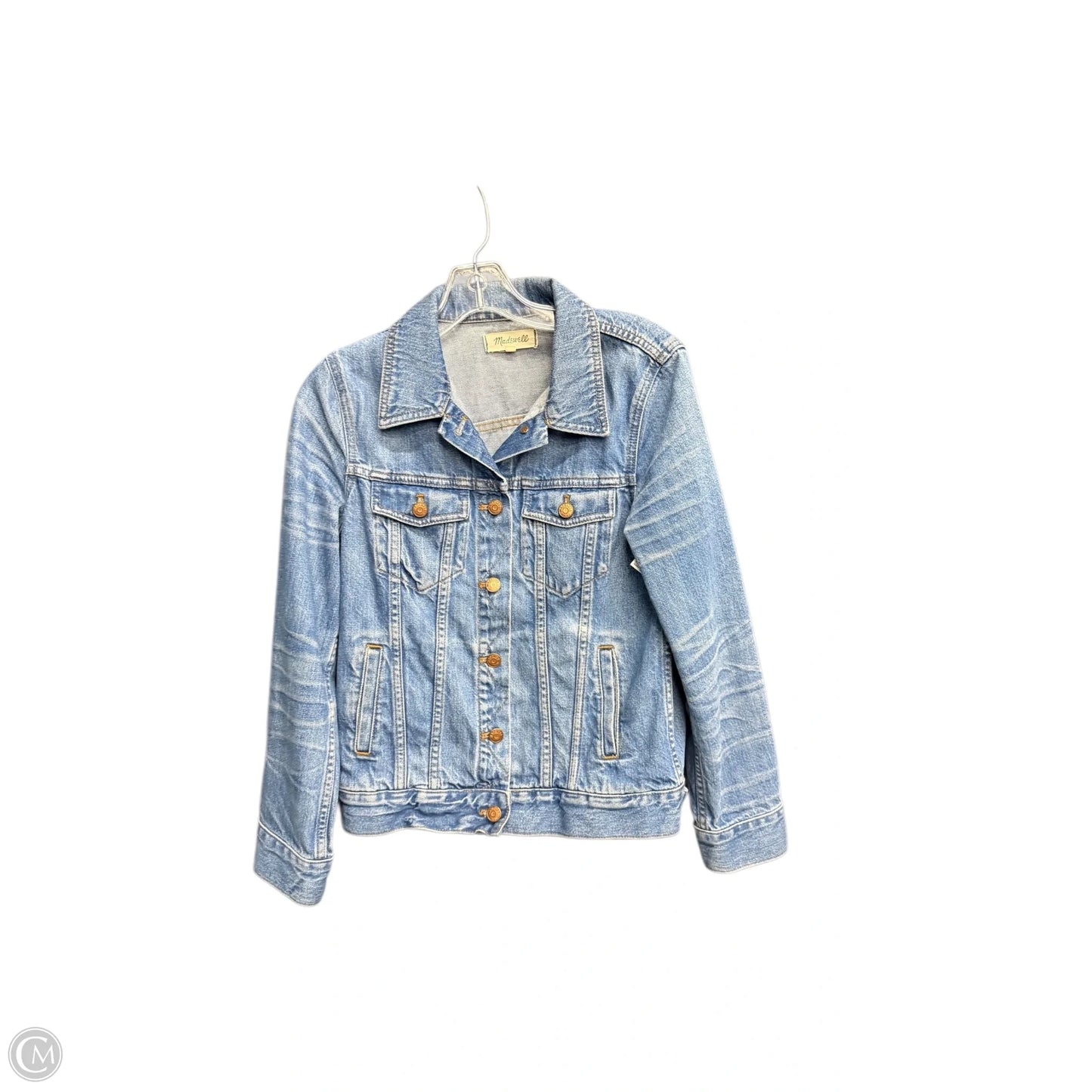 Jacket Denim By Madewell In Blue Denim, Size: M