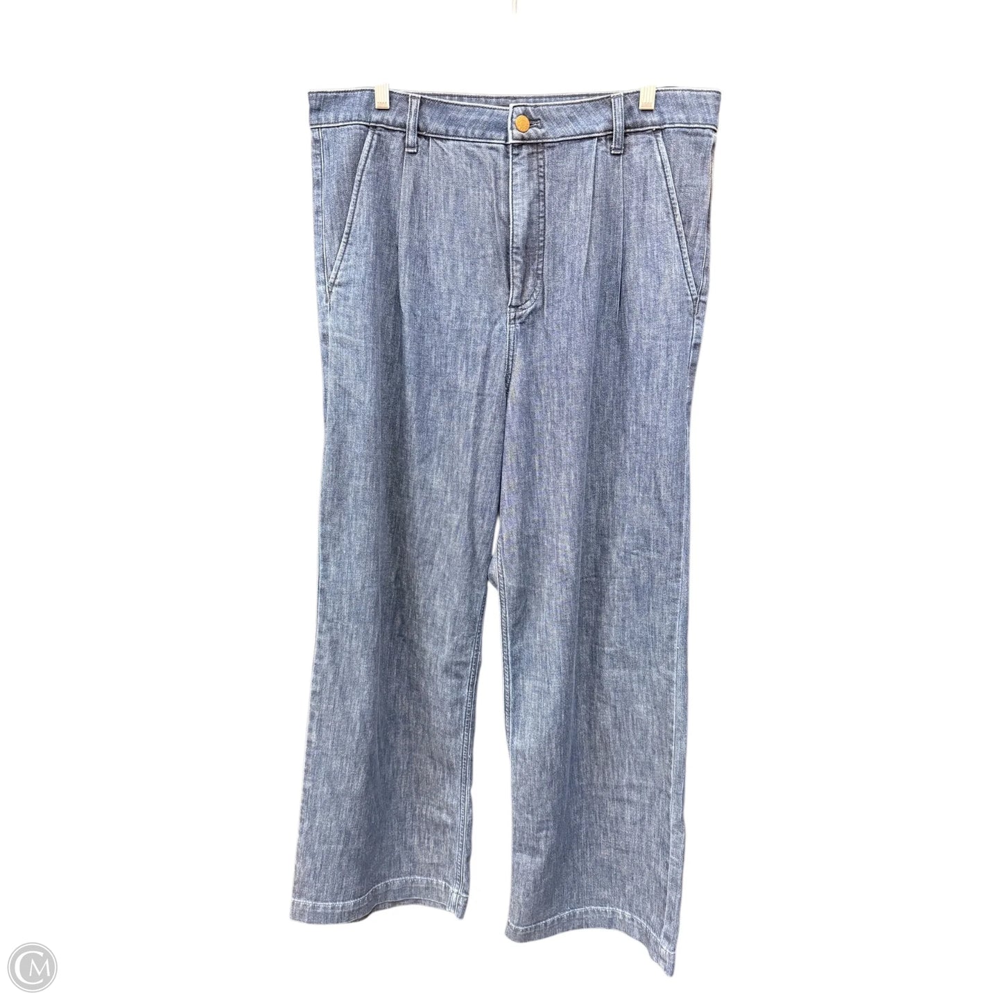 Jeans Wide Leg By J. Crew In Blue Denim, Size: 10