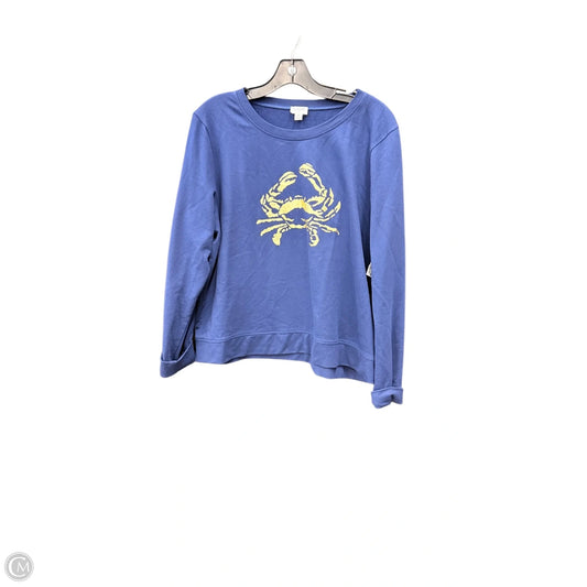 Top Long Sleeve By J. Crew In Navy, Size: Xl