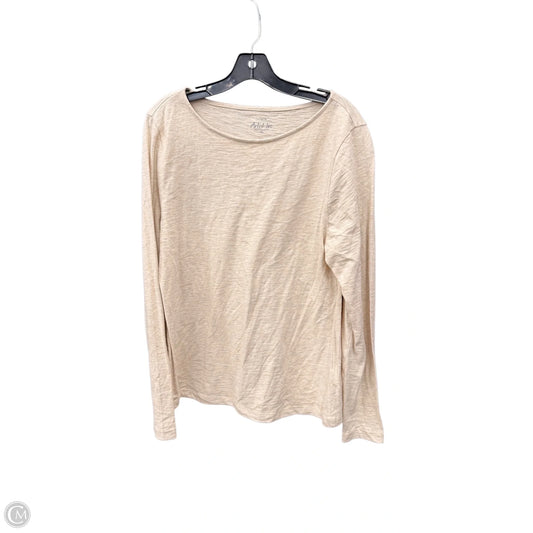Top Long Sleeve Basic By J. Crew In Beige, Size: Xl