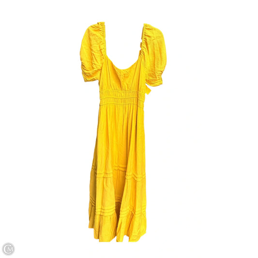 Dress Casual Maxi By Clothes Mentor In Yellow, Size: L
