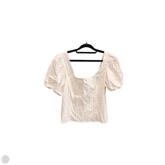 Top Short Sleeve By J. Crew In White, Size: M