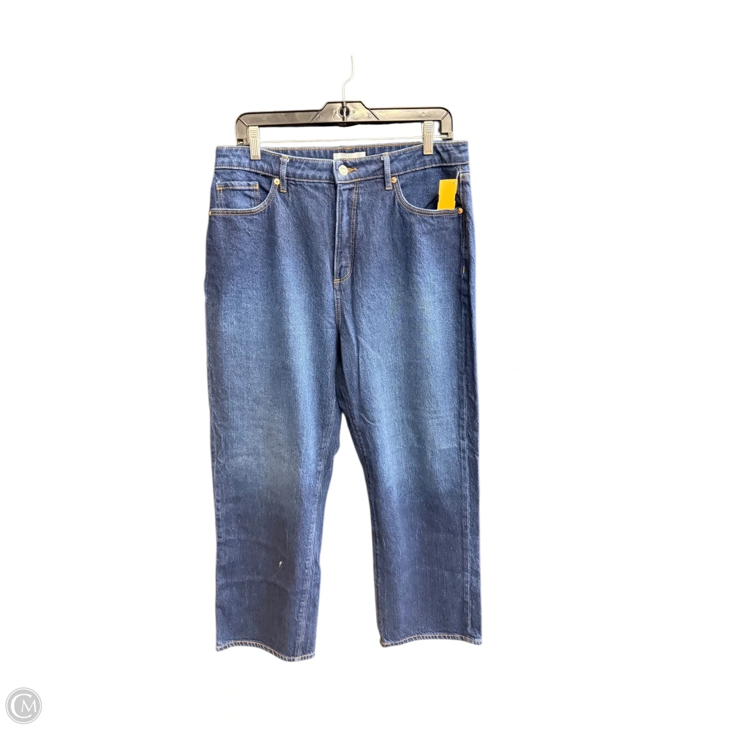 Jeans Straight By Loft In Blue Denim, Size: 12