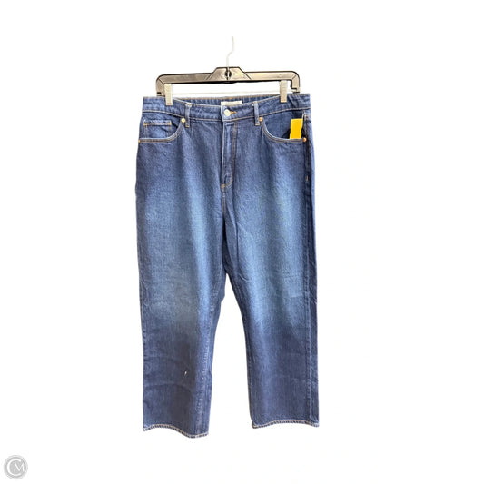 Jeans Straight By Loft In Blue Denim, Size: 12