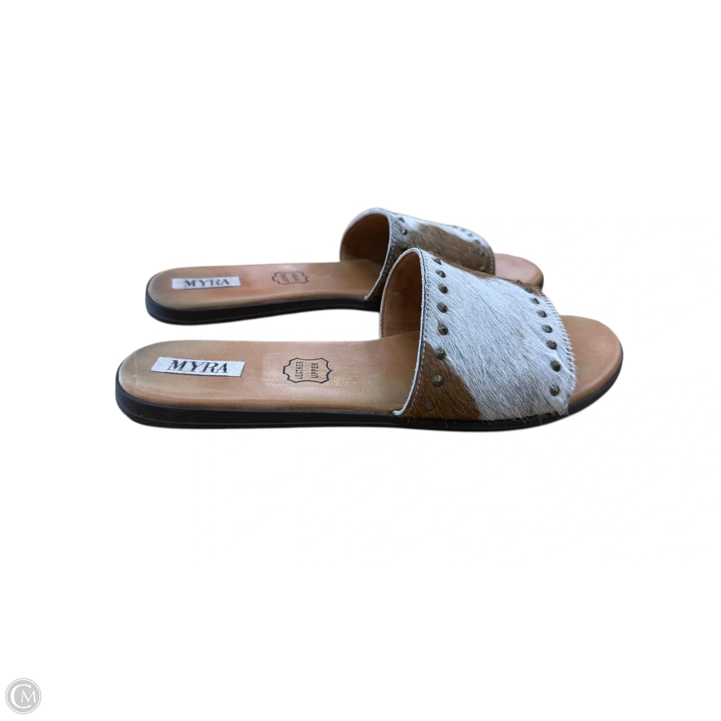 Sandals Flip Flops By Myra In Brown, Size: 10