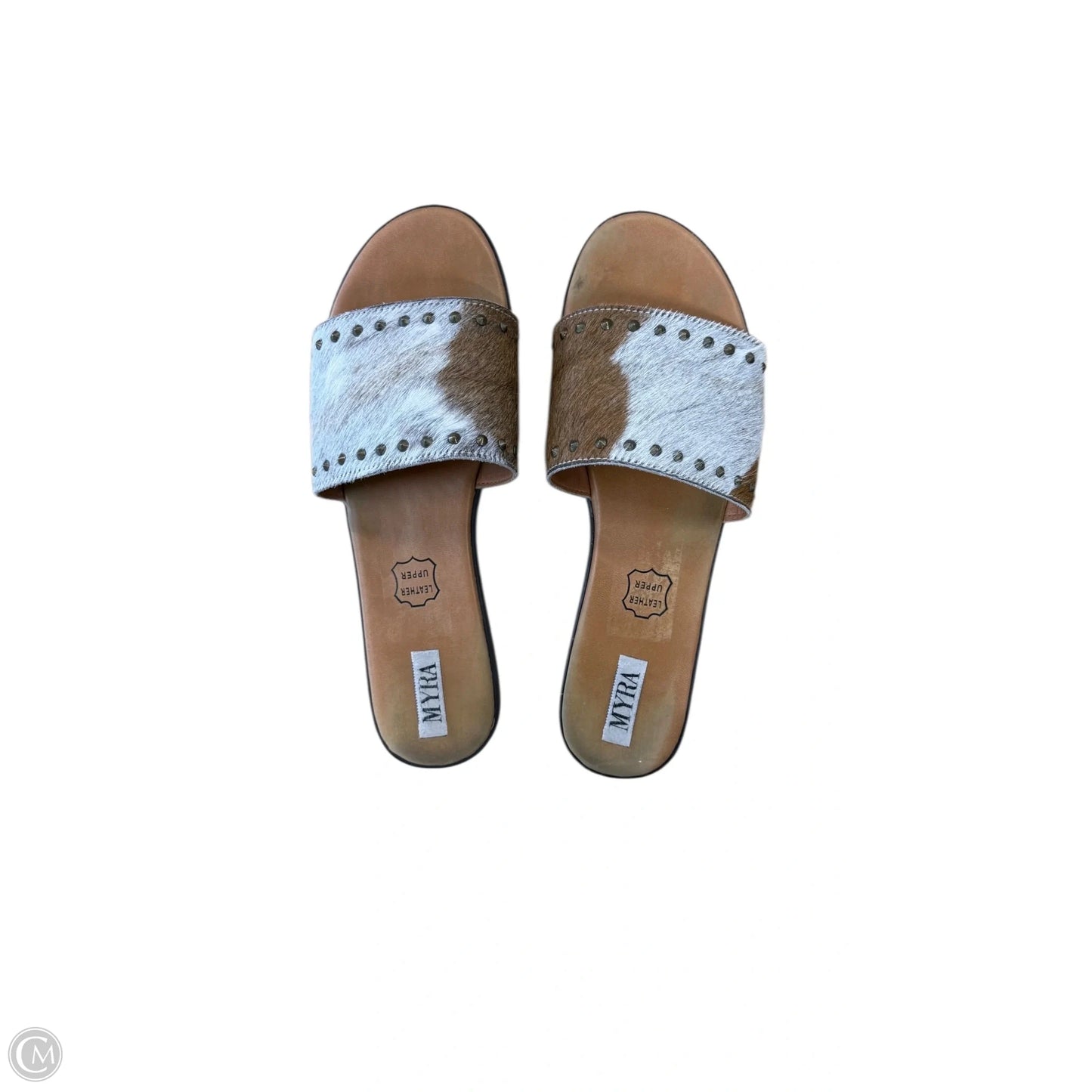 Sandals Flip Flops By Myra In Brown, Size: 10