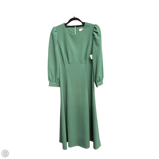 Dress Casual Midi By Calvin Klein In Green, Size: Xs