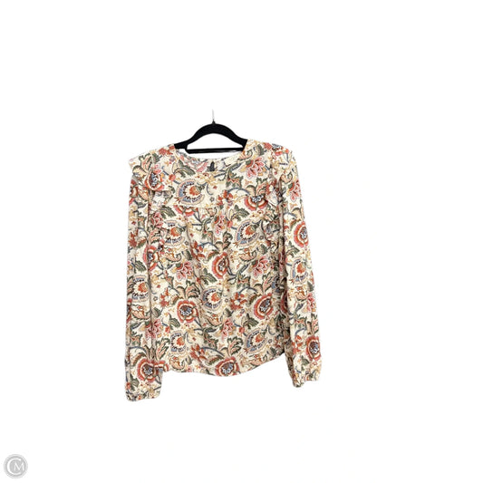 Top Long Sleeve By Loft In Paisley Print, Size: Sp