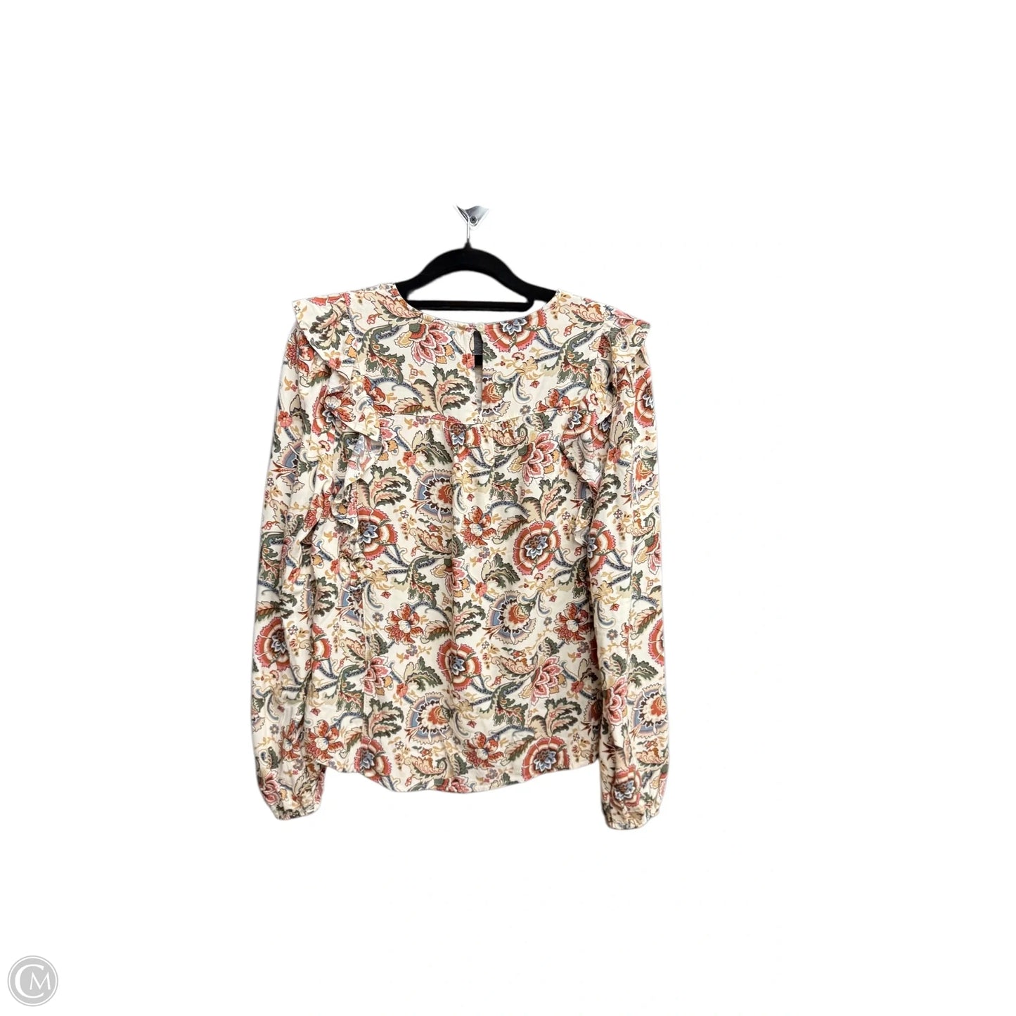Top Long Sleeve By Loft In Paisley Print, Size: Sp