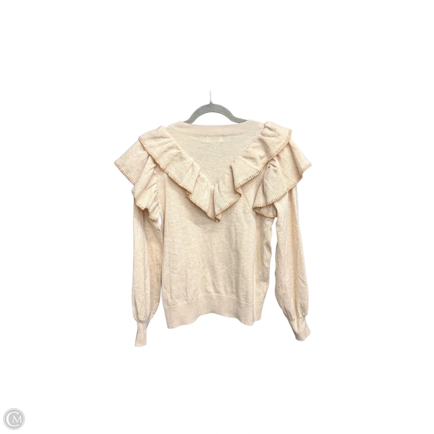 Top Long Sleeve By Fate In Cream, Size: Xs