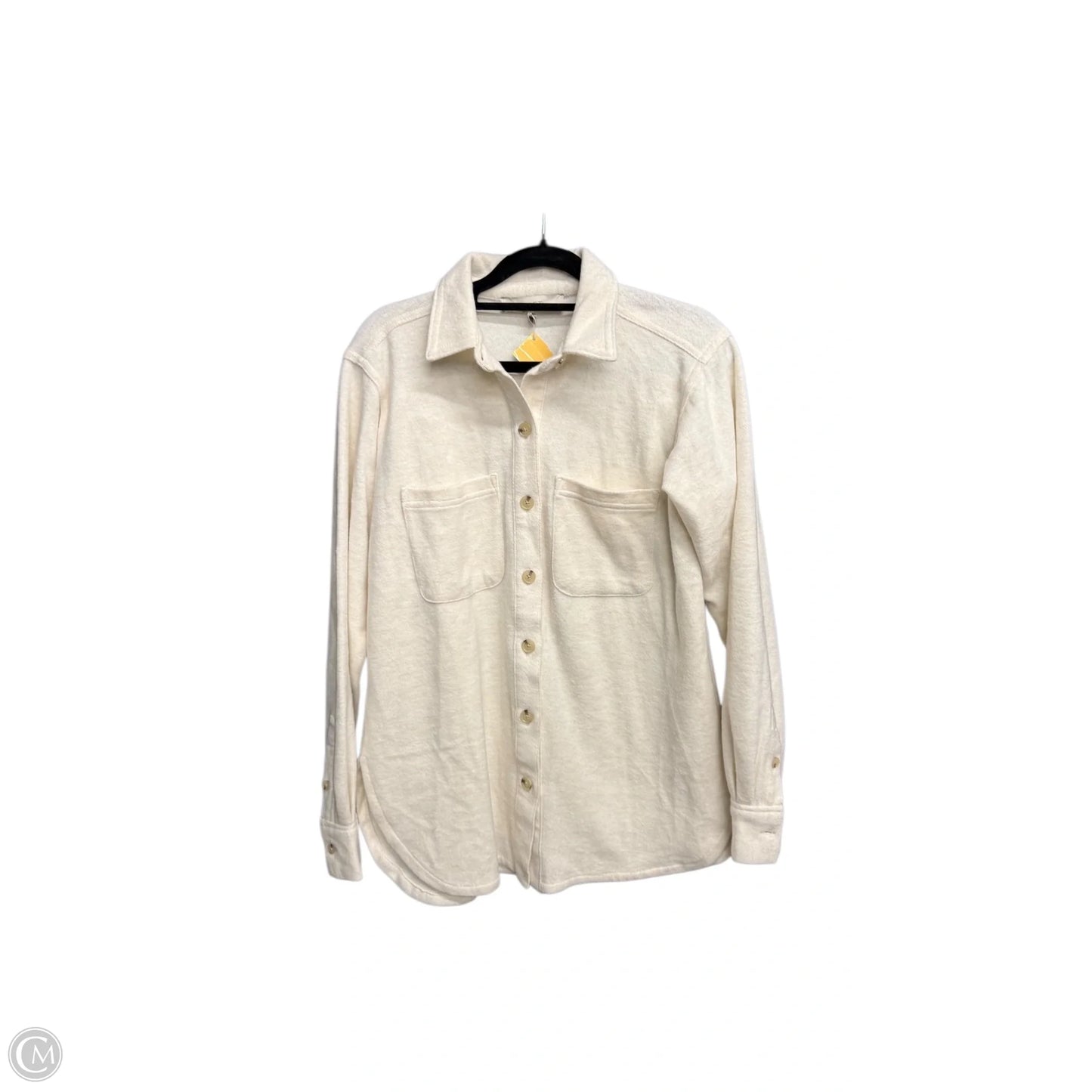 Top Long Sleeve By Loft In Cream, Size: Xs