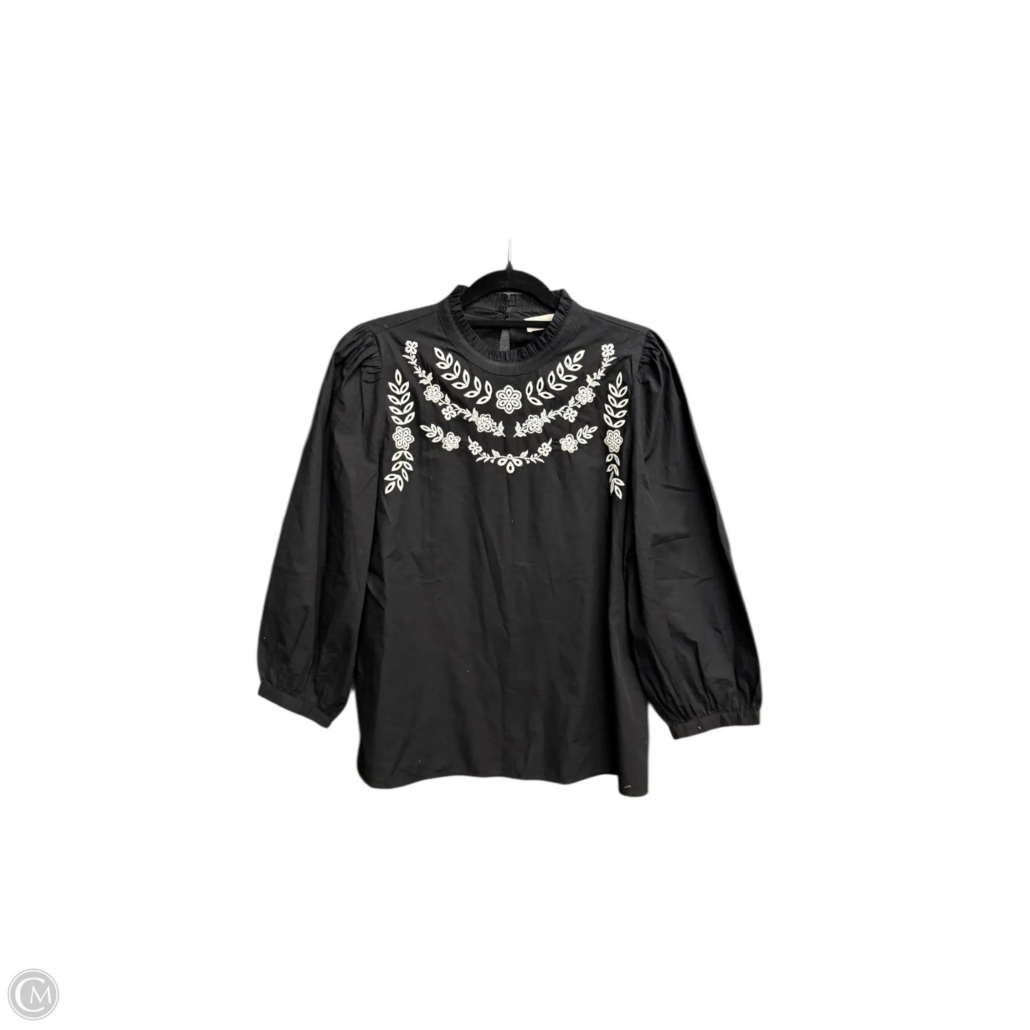 Top Long Sleeve By Loft In Black, Size: Xxs