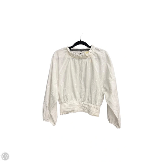 Top Long Sleeve By Maeve In White, Size: Xs