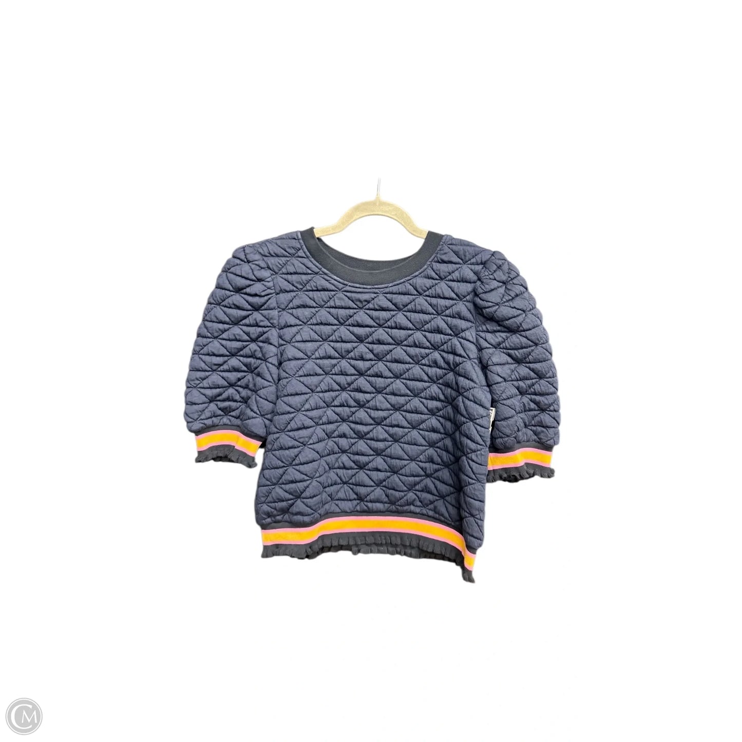 Top Short Sleeve By Voy In Navy, Size: S