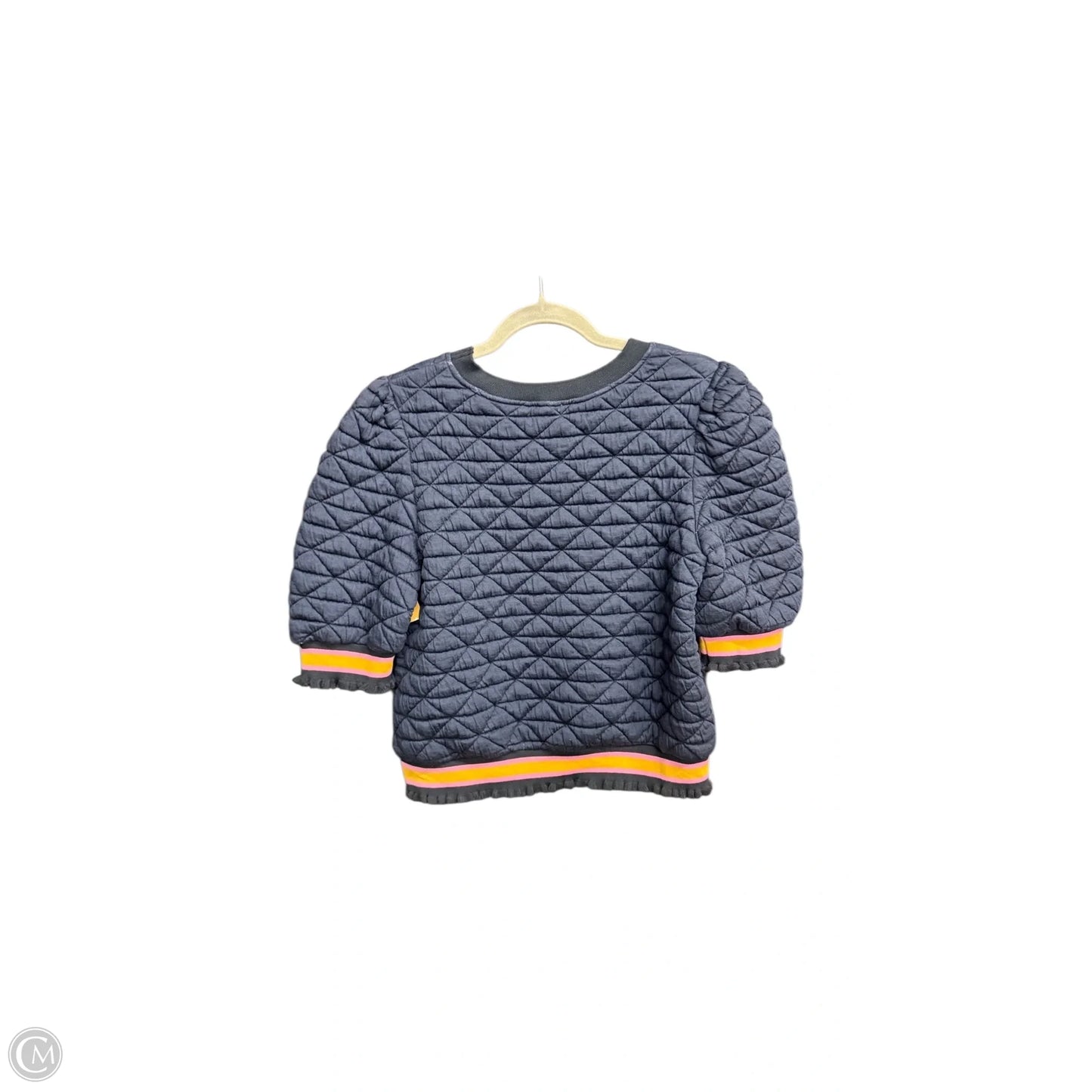 Top Short Sleeve By Voy In Navy, Size: S