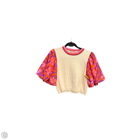 Top Short Sleeve By Thml In Cream, Size: Xs