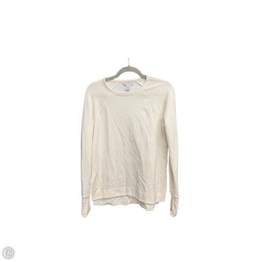 Athletic Top Long Sleeve Crewneck By Athleta In Cream, Size: Xs