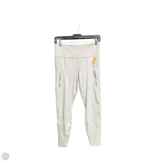 Athletic Leggings By Athleta In Grey, Size: M