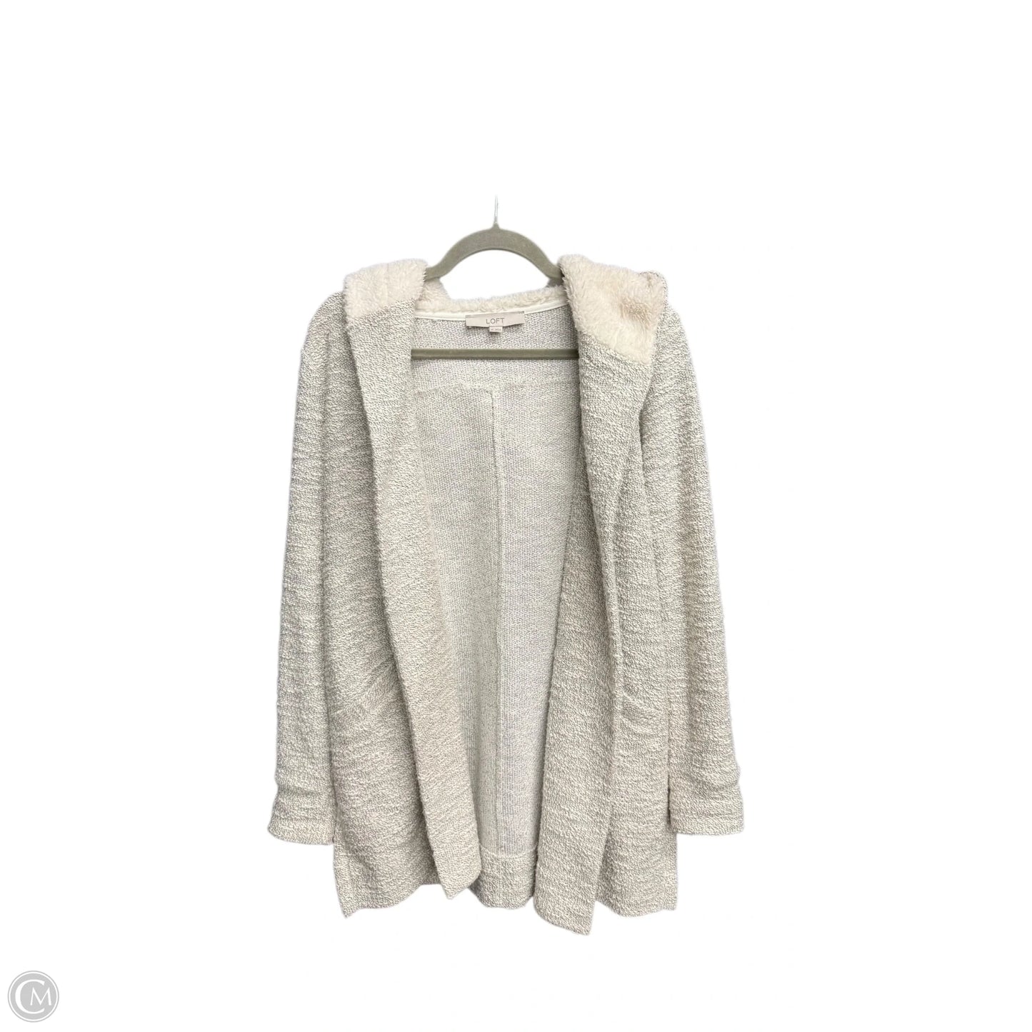Cardigan By Loft In Cream, Size: Xs