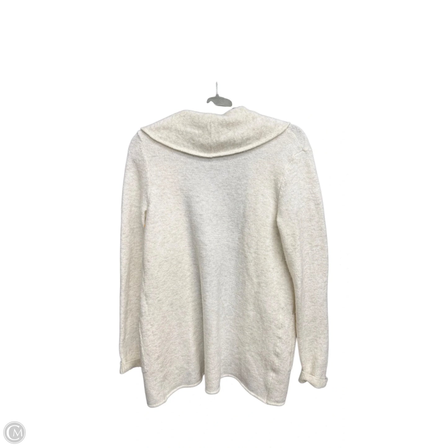 Sweater Cardigan By Loft In Cream, Size: Xs
