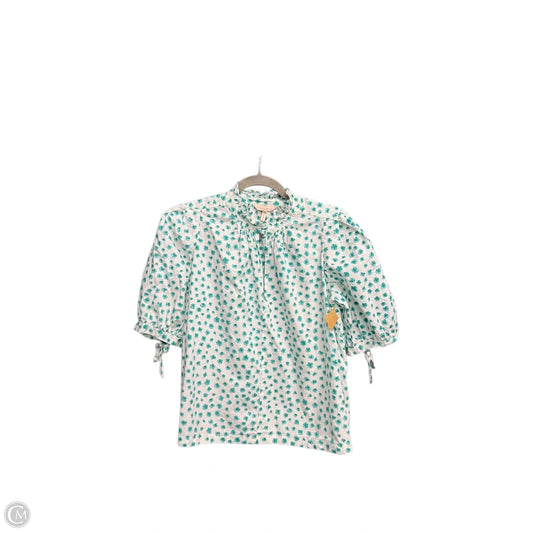 Top Short Sleeve By Rebecca Taylor In Floral Print, Size: S